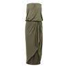 Urban Classics - Bandeau Midi Asymmetric Long dress - Green Product image